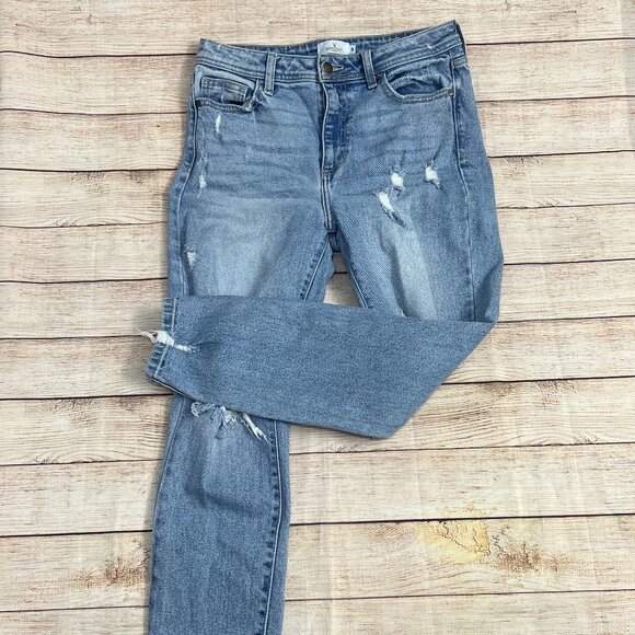 Windsor‎ Distressed Skinny Jeans Size 9 Women's Light Blue Ripped Denim - Picture 11 of 11